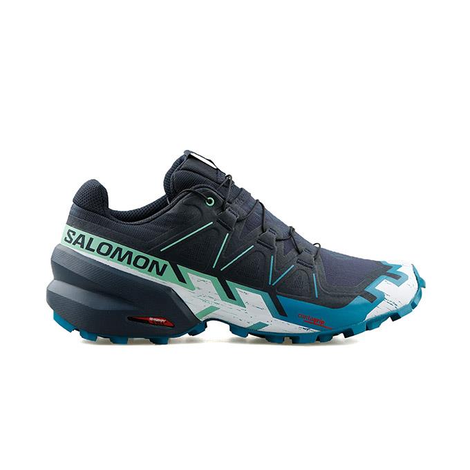 Salomon Speedcross 6 Erkek Carbon/Tahitian Tide/White Koşu - Yürüyüş Ayakkabısı