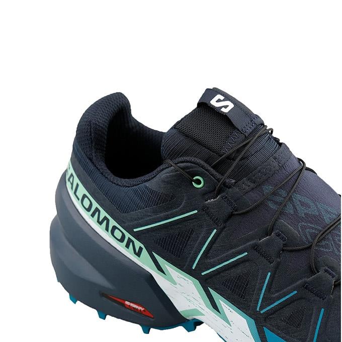 Salomon Speedcross 6 Erkek Carbon/Tahitian Tide/White Koşu - Yürüyüş Ayakkabısı