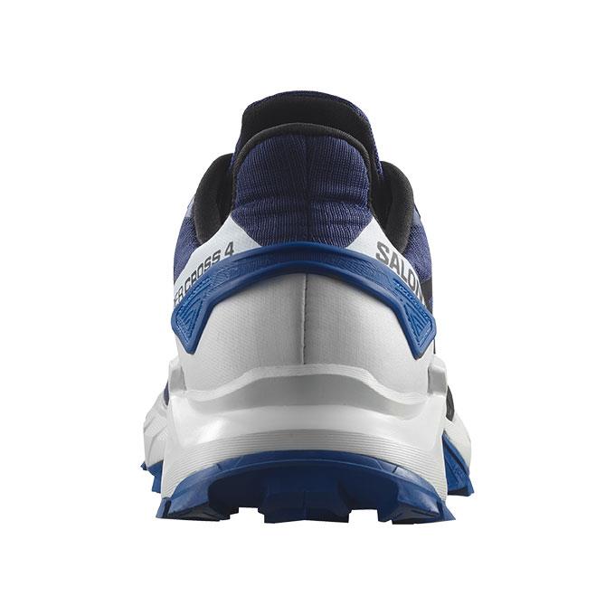 Salomon Supercross 4 Erkek Blue Print/Black/Lapis Blue Koşu - Yürüyüş Ayakkabısı