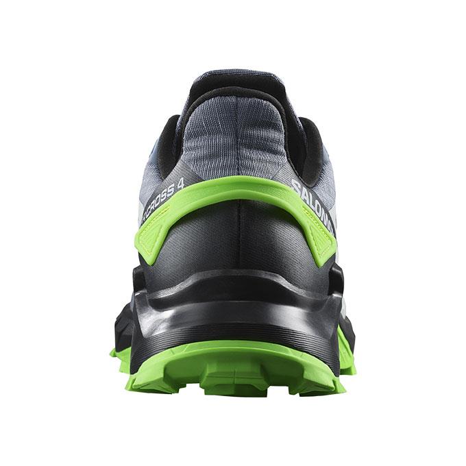 Salomon Supercross 4 Erkek Flint Stone/Black/Green Gecko Koşu - Yürüyüş Ayakkabısı