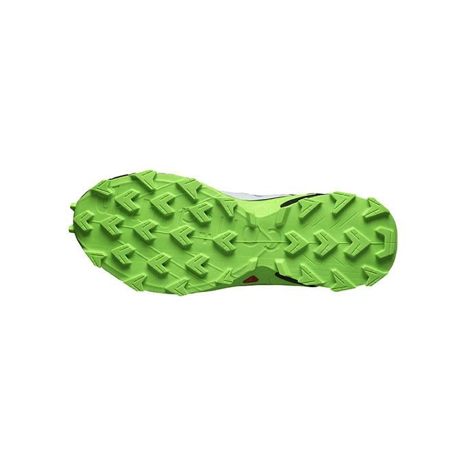 Salomon Supercross 4 Erkek Flint Stone/Black/Green Gecko Koşu - Yürüyüş Ayakkabısı