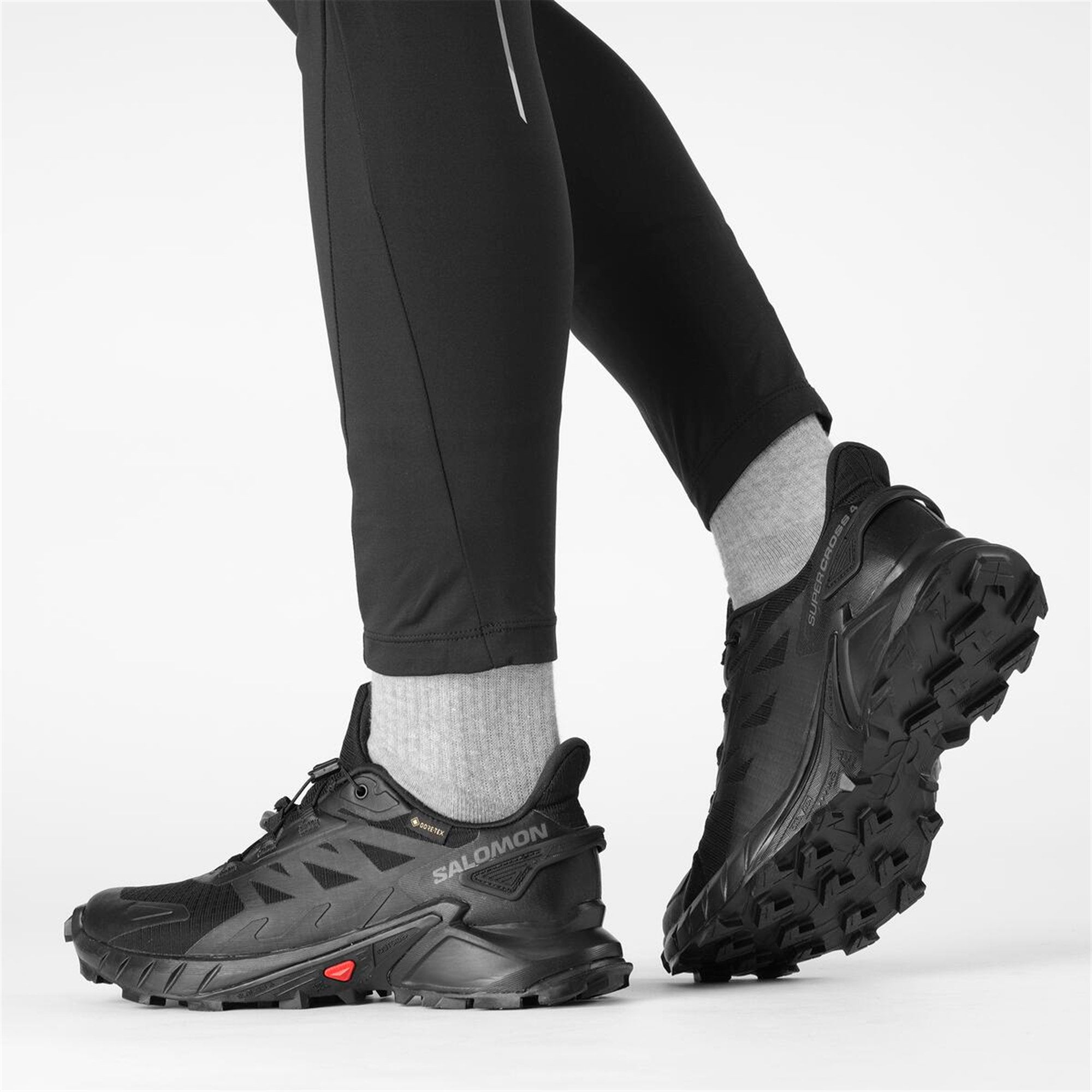 Salomon Supercross 4 Gore-Tex Kadın Koşu Ayakkabısı - Siyah