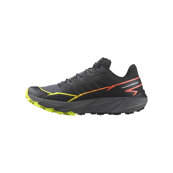 Salomon Thundercross Erkek Black/Quiet Shade/Fiery Coral Koşu - Yürüyüş Ayakkabısı