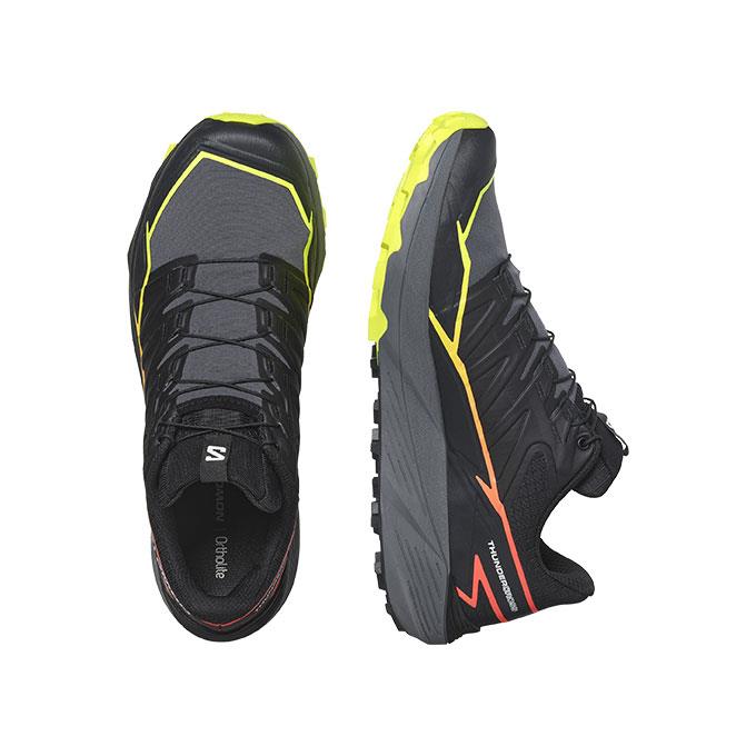 Salomon Thundercross Erkek Black/Quiet Shade/Fiery Coral Koşu - Yürüyüş Ayakkabısı