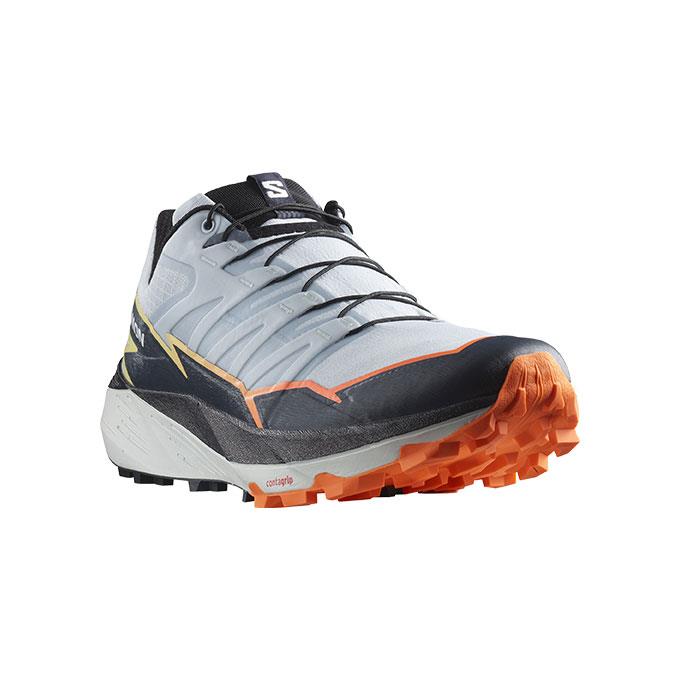 Salomon Thundercross Erkek Heather/India Ink/Shocking Orange Koşu - Yürüyüş Ayakkabısı