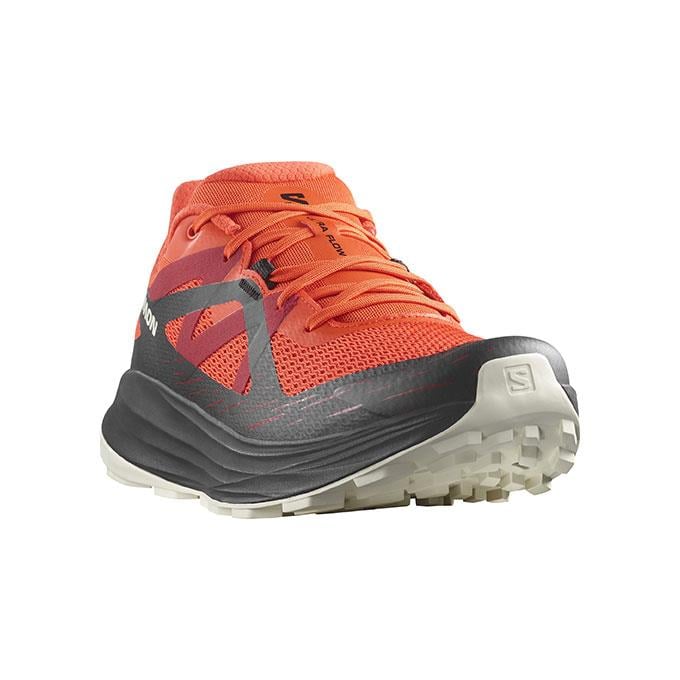 Salomon Ultra Flow Erkek Cherry Tomato/Black/Almond Milk Koşu - Yürüyüş Ayakkabısı