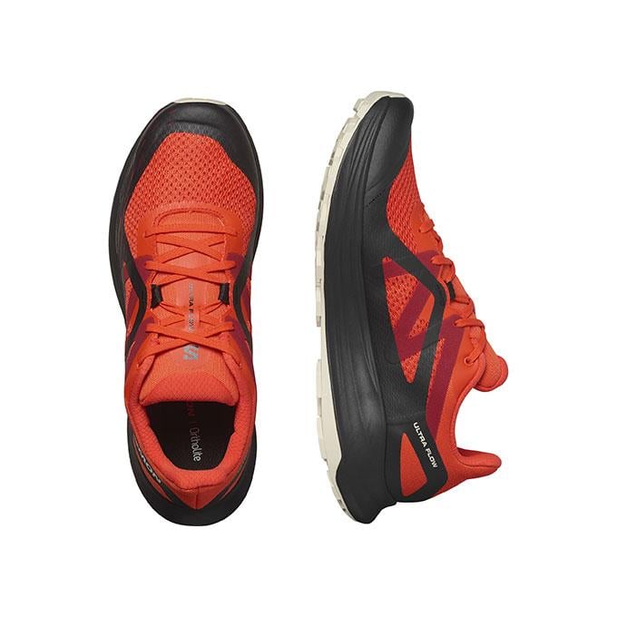 Salomon Ultra Flow Erkek Cherry Tomato/Black/Almond Milk Koşu - Yürüyüş Ayakkabısı