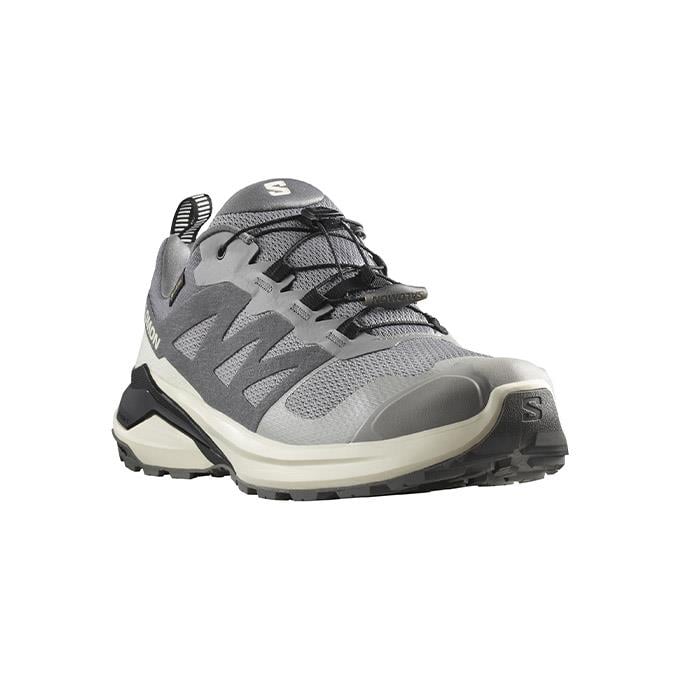Salomon X-Adventure Gtx Erkek Gray Flannel/Vanilla Ice/Black Outdoor Ayakkabı