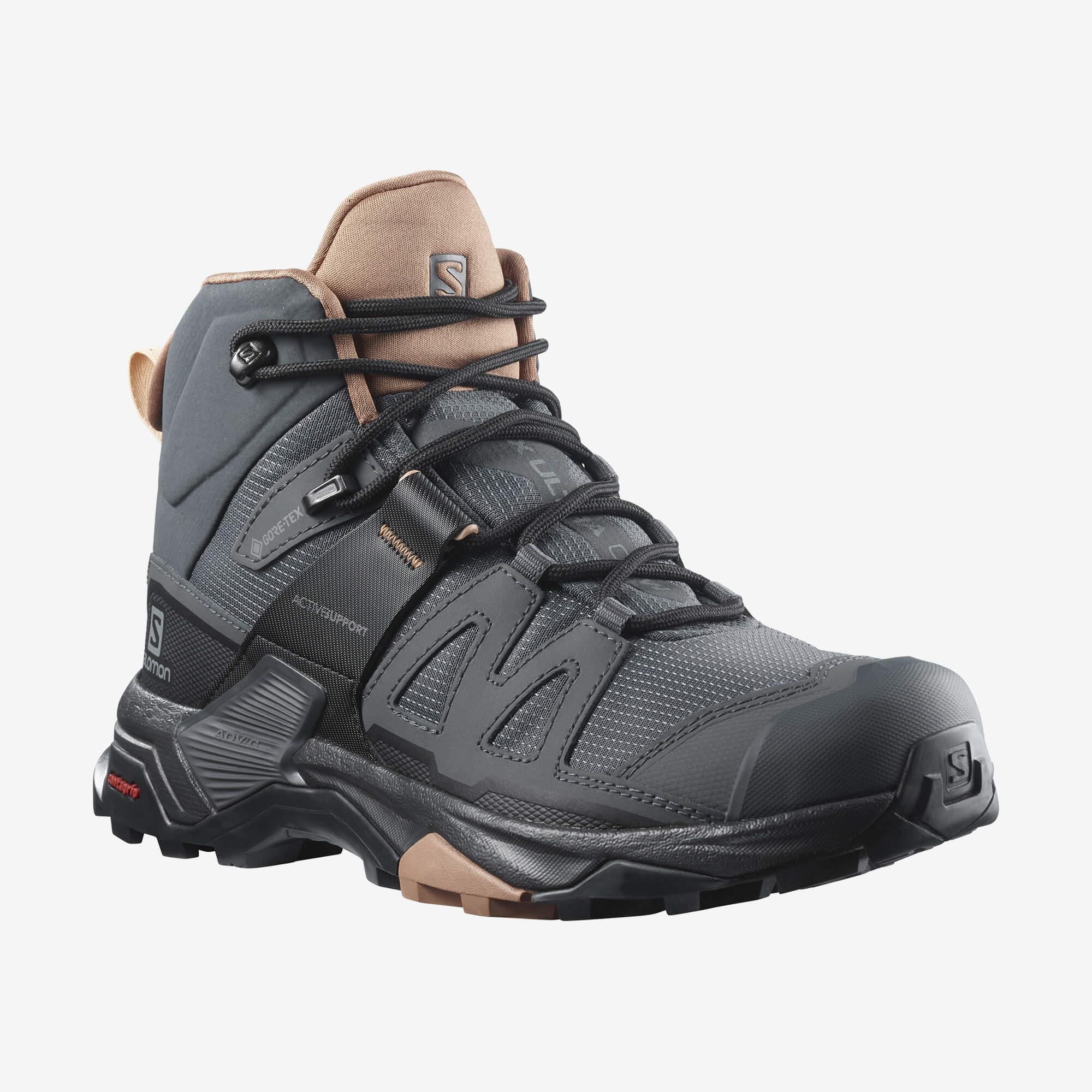 Salomon X Ultra 4 Mid Gore-Tex Kadın Outdoor Bot - Füme