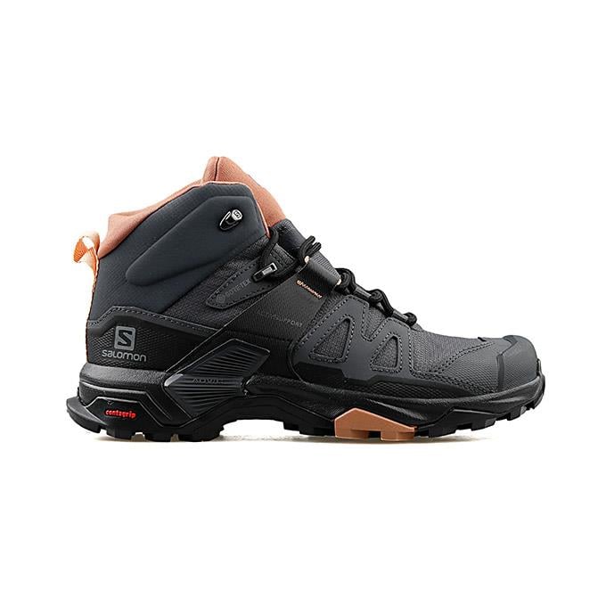 Salomon X Ultra 4 Mıd Gtx W Kadın Ebony/Mocha Mousse/Almond Cream Outdoor Bot
