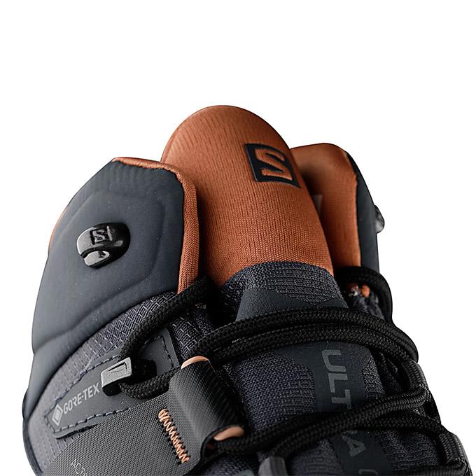Salomon X Ultra 4 Mıd Gtx W Kadın Ebony/Mocha Mousse/Almond Cream Outdoor Bot