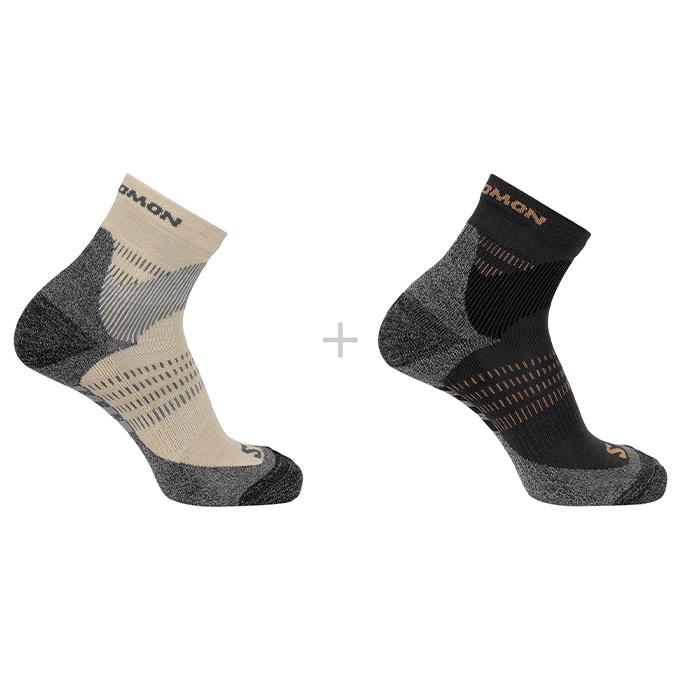 Salomon X Ultra Access Quarter 2 Unisex Ebony-Raıny Day Çorap