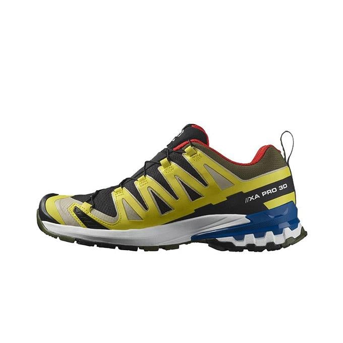 Salomon Xa Pro 3D V9 Gtx Erkek Black/Buttercup/Lapis Blue Outdoor Ayakkabı
