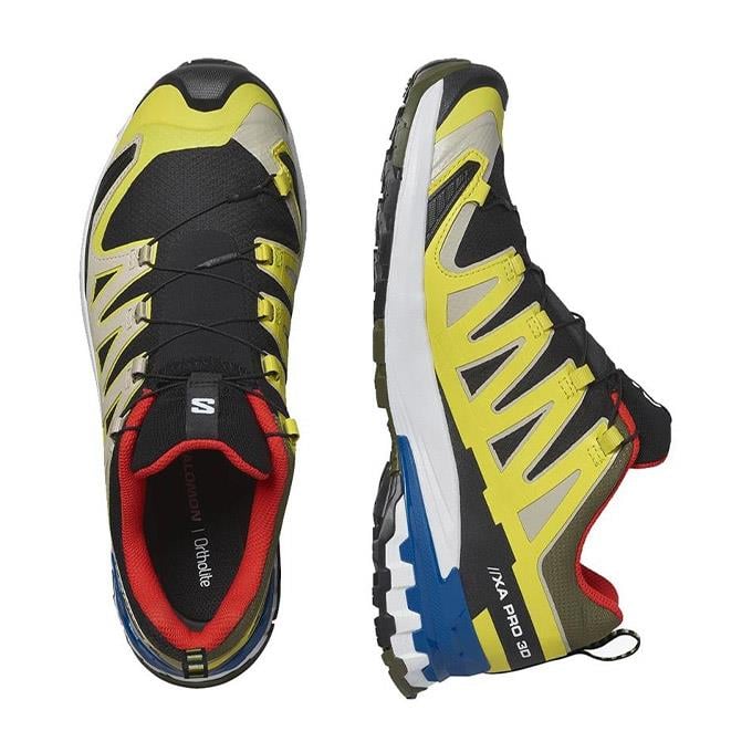 Salomon Xa Pro 3D V9 Gtx Erkek Black/Buttercup/Lapis Blue Outdoor Ayakkabı