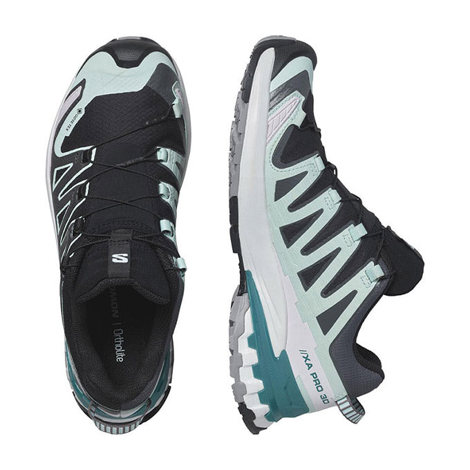 Salomon Xa Pro 3D V9 Gtx W Kadın Black/Bleached Aqua/Harbor Blue Outdoor Ayakkabı