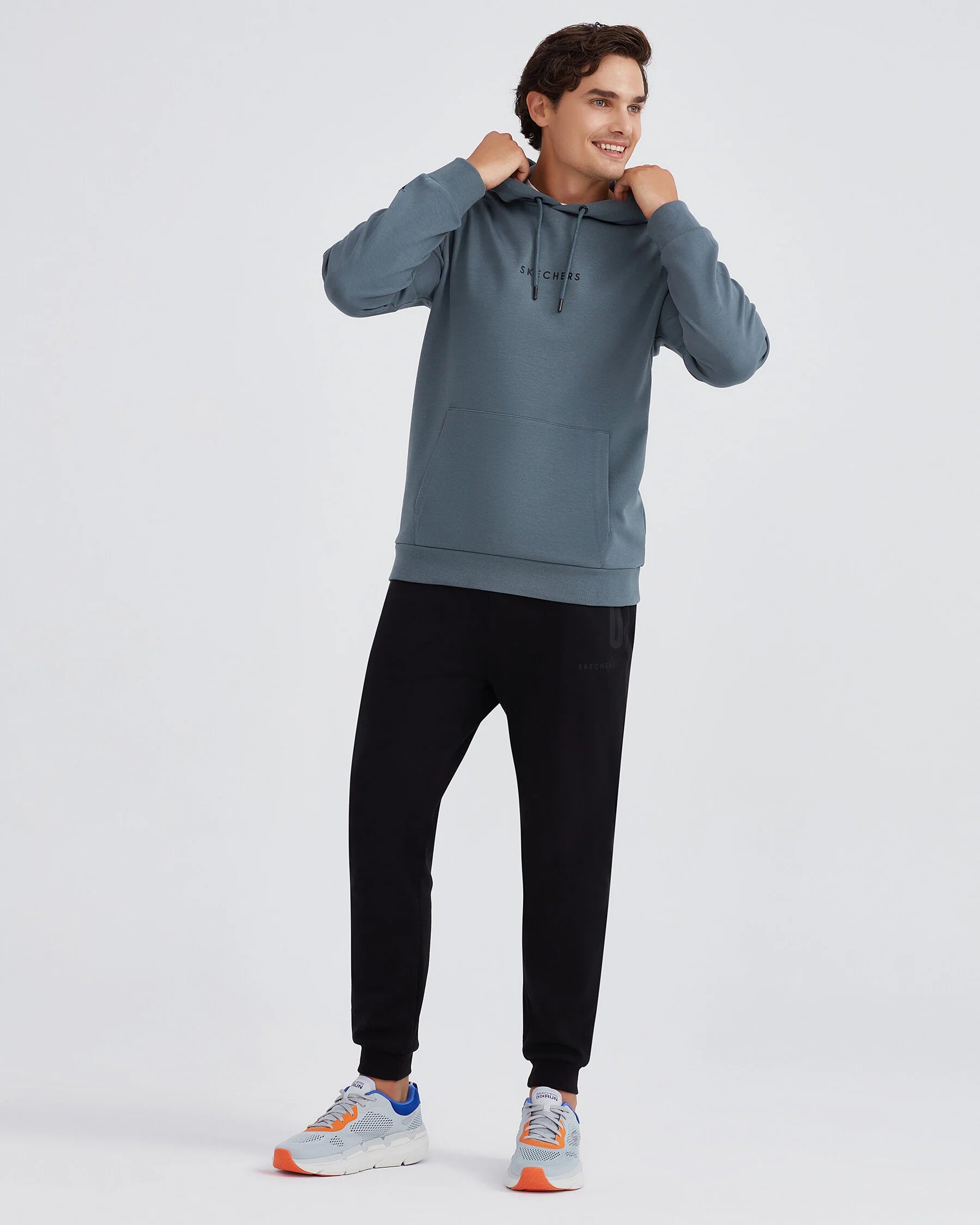Skechers  2Xi Lock Arm Zipped Antrasit Erkek Sweatshirt