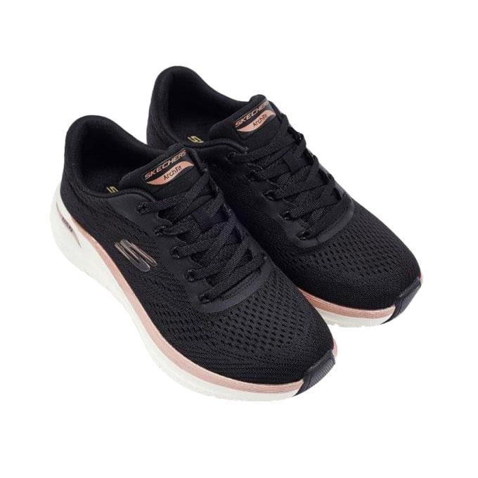 Skechers Arch Fit 2.0 - Glow The Distance Kadın Siyah/Pembe Altın Koşu - Yürüyüş Ayakkabısı