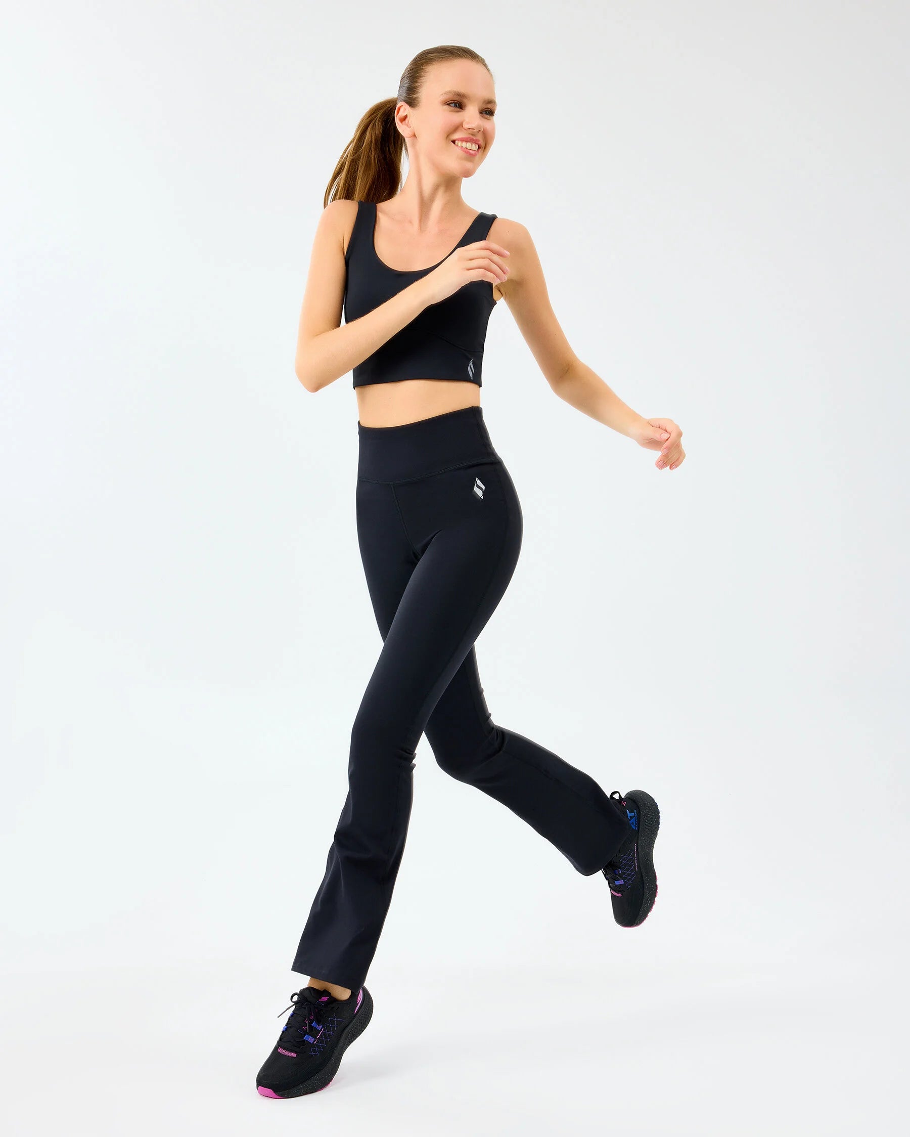 Skechers Basic Flare Siyah Kadın Tayt
