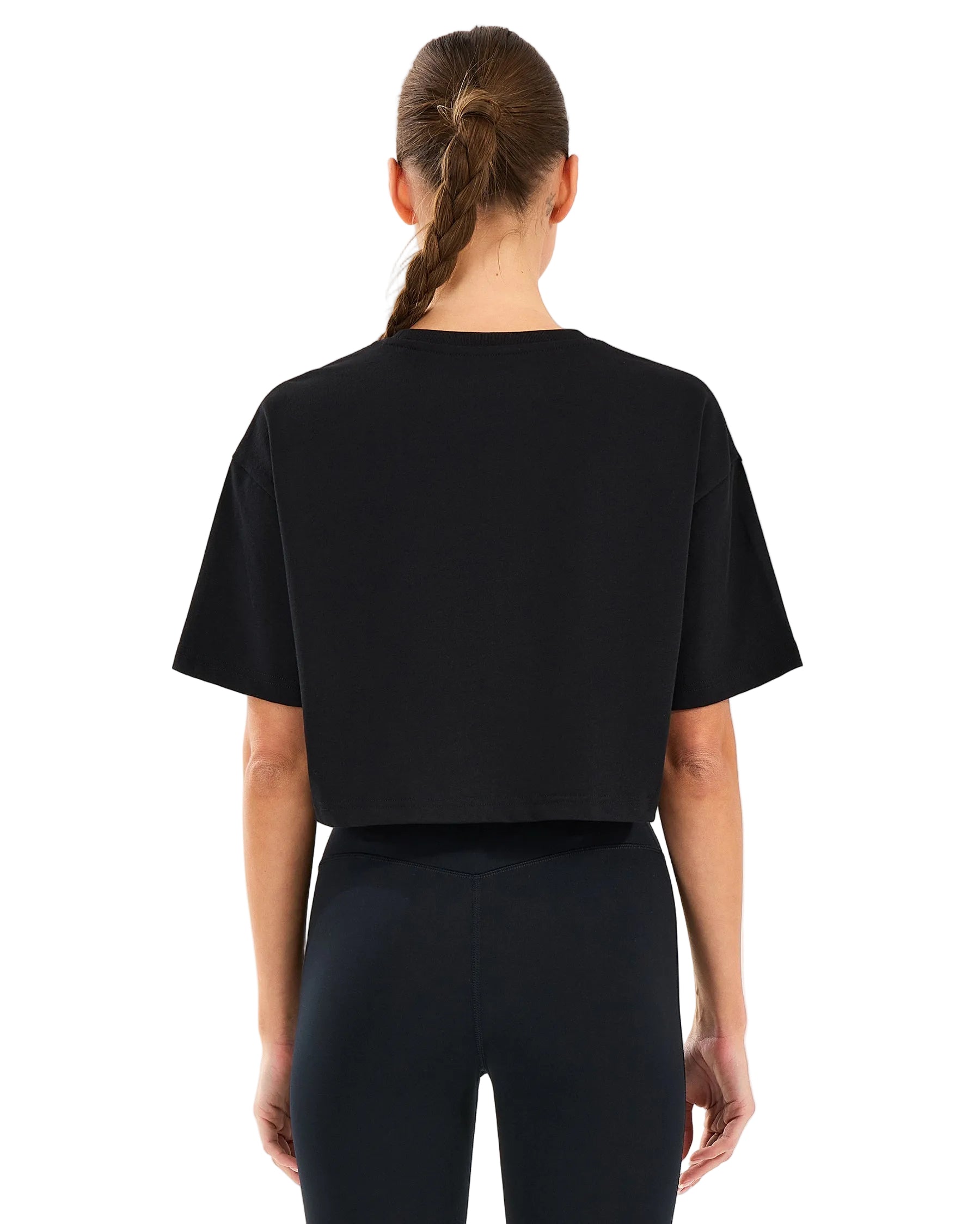 Skechers Crop Fit Graphic Kadın T-Shirt - Siyah