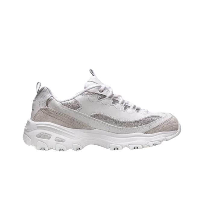 Skechers D'Lites - Glimmer Eve Kadın Beyaz/Gümüş Sneaker