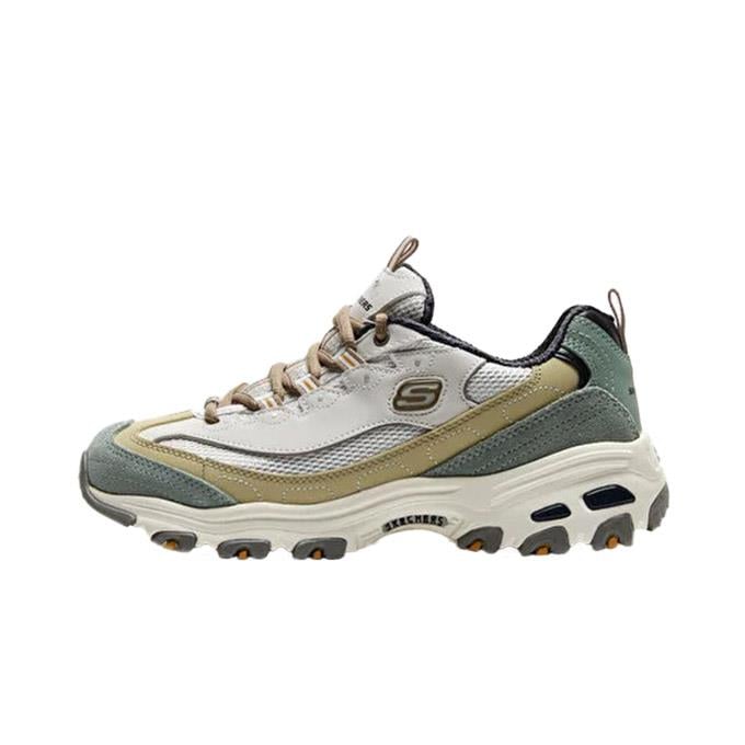 Skechers D'Lites Kadın Bej/Zeytin Sneaker