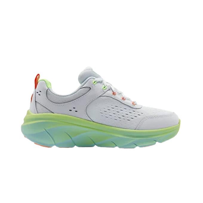Skechers D'Lux Walker 2.0 - Neon Sites Kadın Beyaz/Çoklu Koşu - Yürüyüş Ayakkabısı