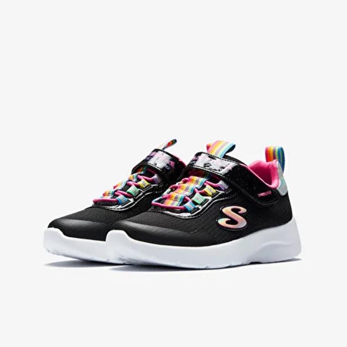 Skechers Dynamight 2.0 - Rockin# Rainbow Çocuk - Kız Siyah/Çoklu Sneaker
