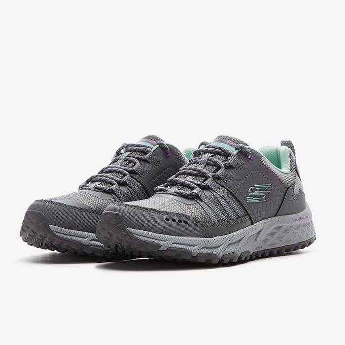 Skechers Escape Plan Kadın Gri/Açık Mavi Outdoor Ayakkabı