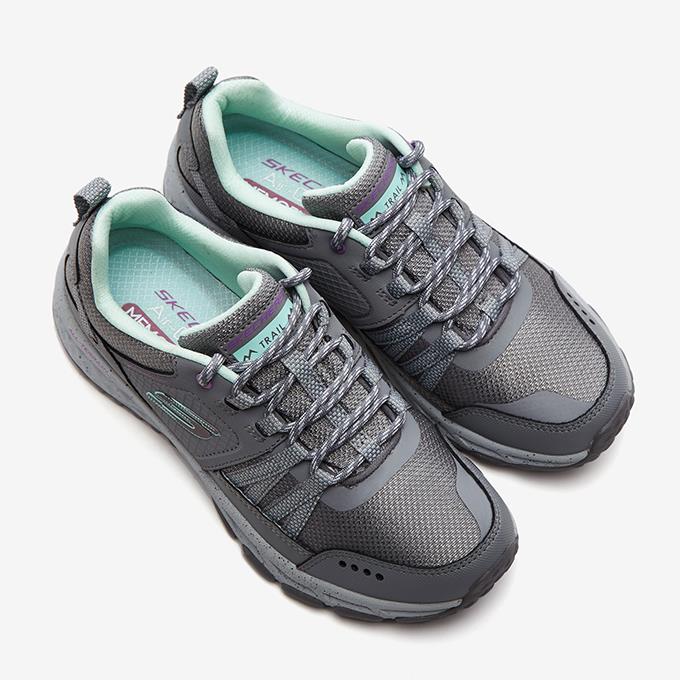 Skechers Escape Plan Kadın Gri/Açık Mavi Outdoor Ayakkabı
