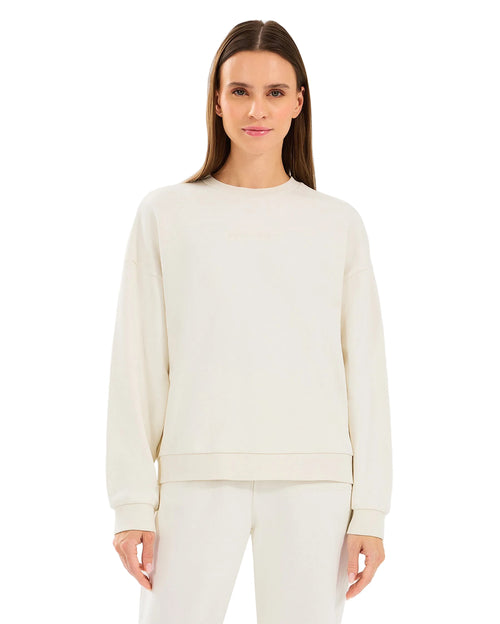 Skechers Essential Crewneck Kadın Sweatshirt - Beyaz