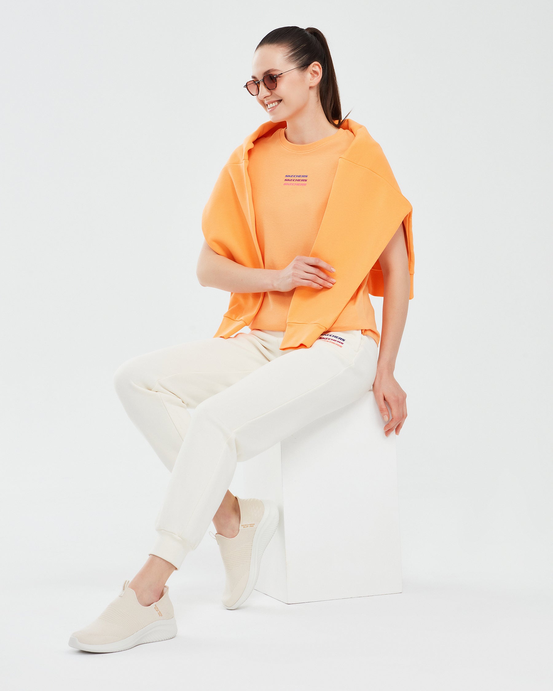 Skechers  Essential Essential W Kırık Beyaz Kadın Eşofman Altı