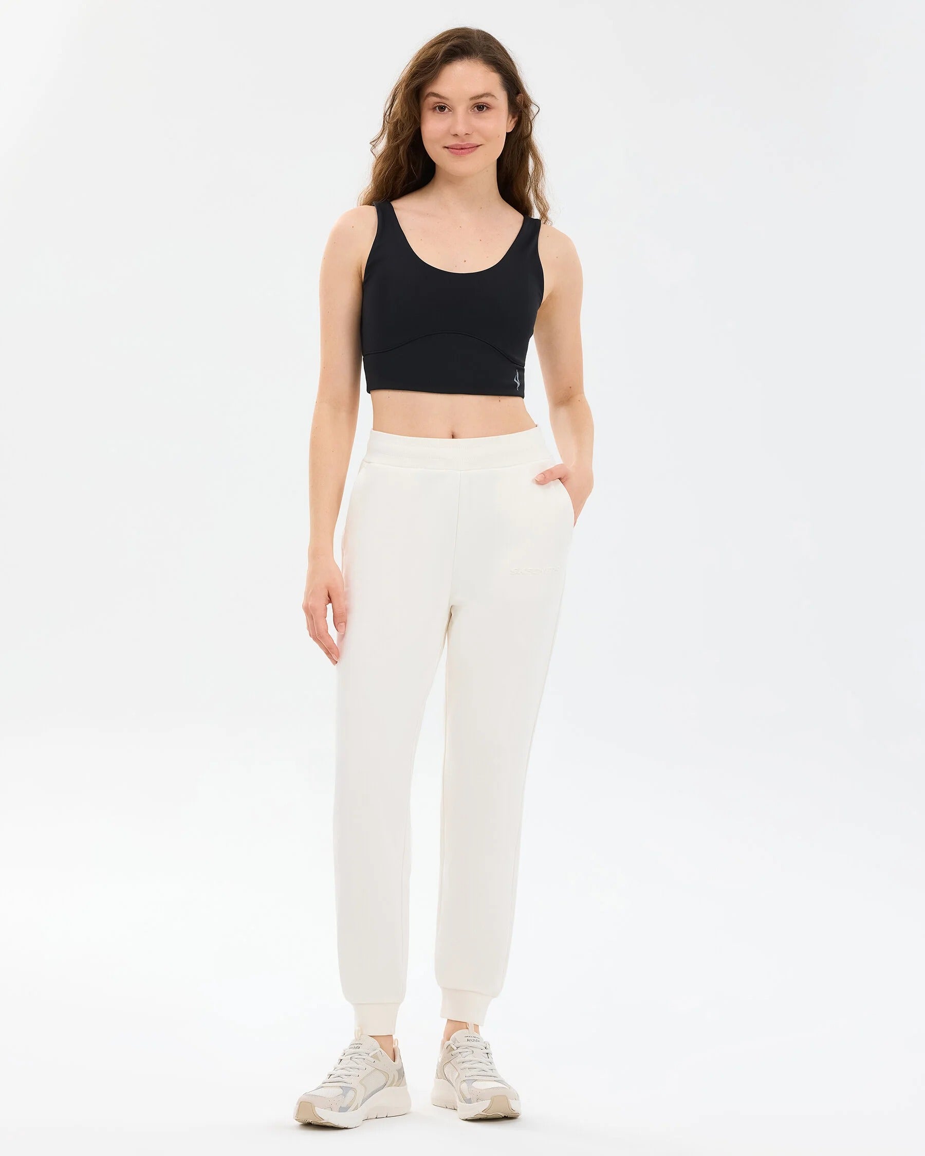 Skechers  Essential Jogger Sweatpant Kadın Eşofman Altı - Beyaz