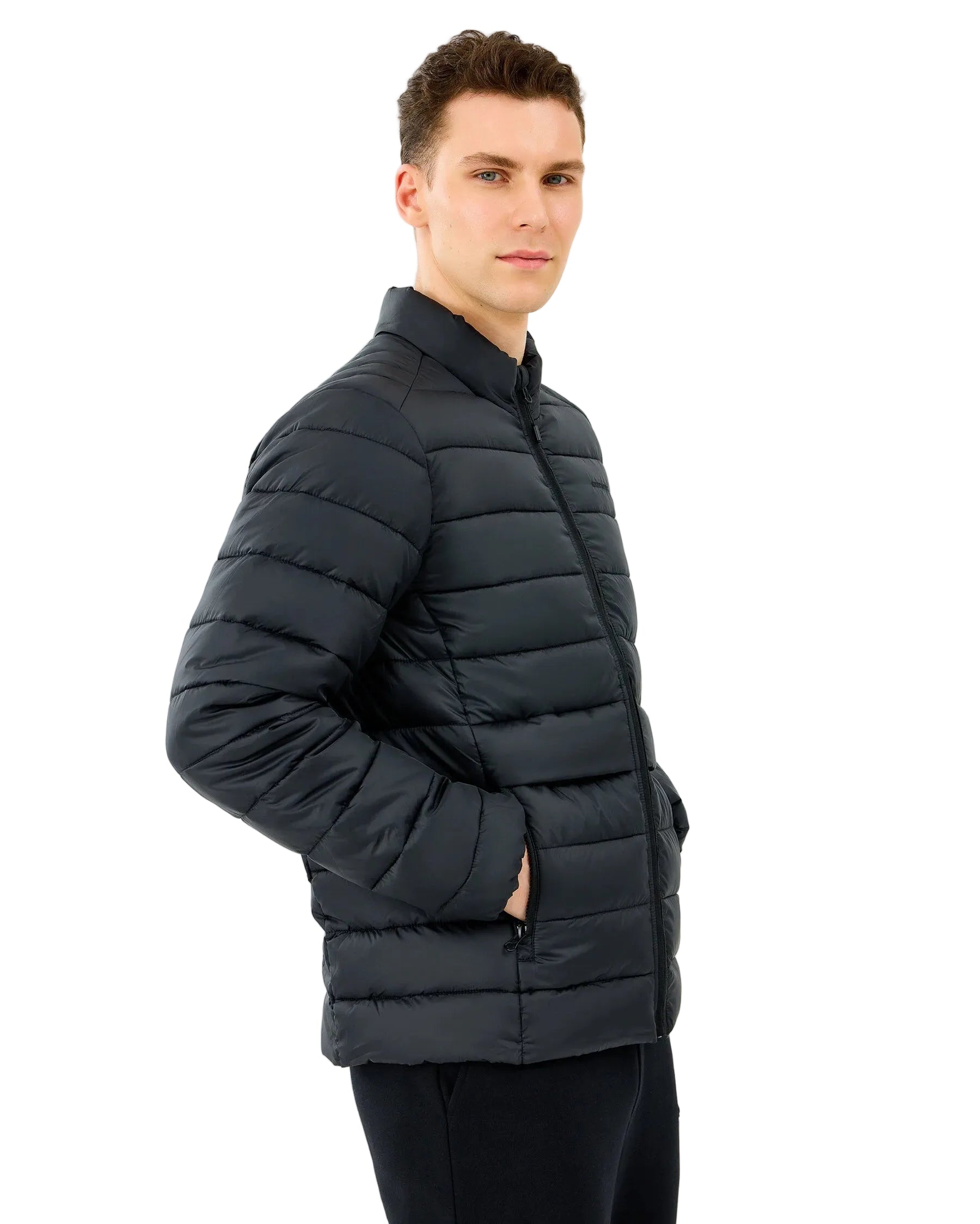 Skechers Essential Outerwear Padded Erkek Mont - Siyah