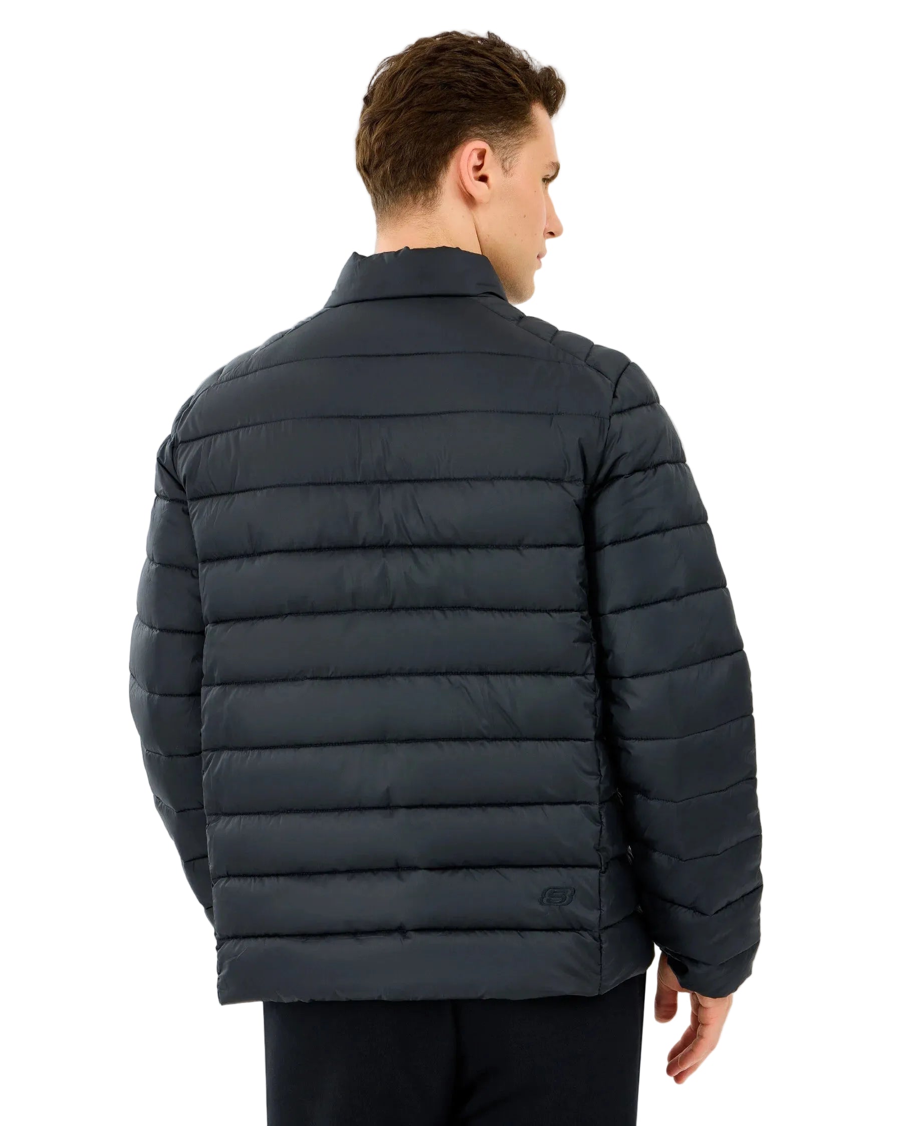 Skechers Essential Outerwear Padded Erkek Mont - Siyah