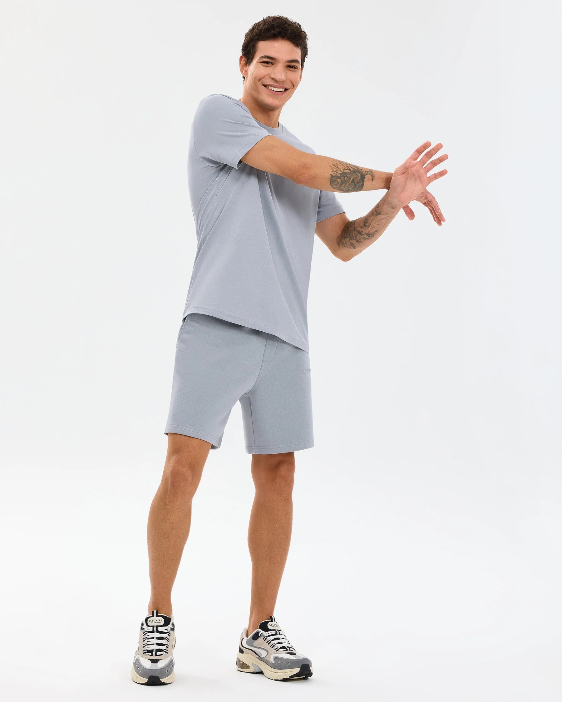 Skechers  Essential Sweat Erkek Şort - Gri