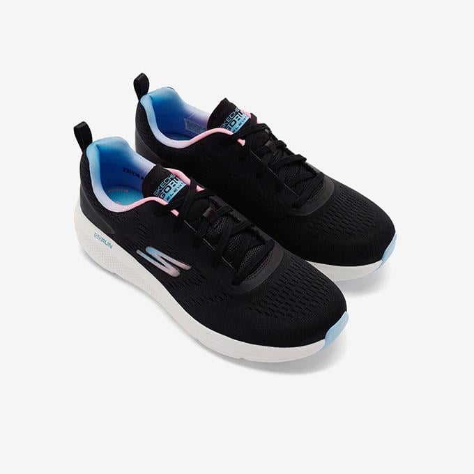 Skechers Go Run Elevate - Double Time Kadın Siyah/Çoklu Koşu - Yürüyüş Ayakkabısı