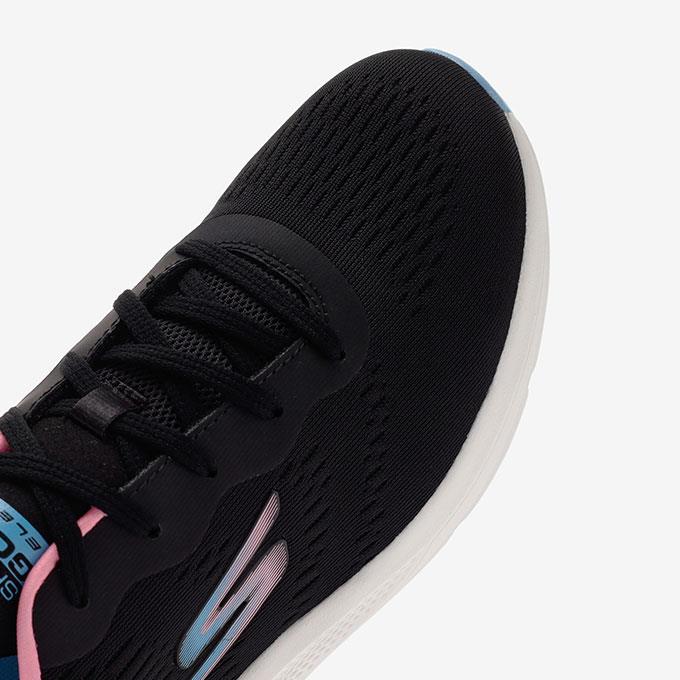 Skechers Go Run Elevate - Double Time Kadın Siyah/Çoklu Koşu - Yürüyüş Ayakkabısı