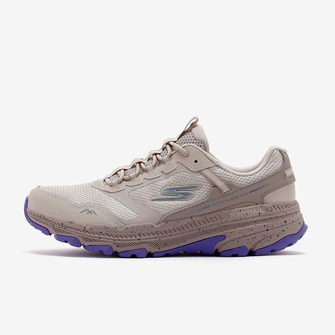 Skechers Go Run Trail Altitude 2.0 - Ravine Kadın Naturel/Mor Koşu - Yürüyüş Ayakkabısı