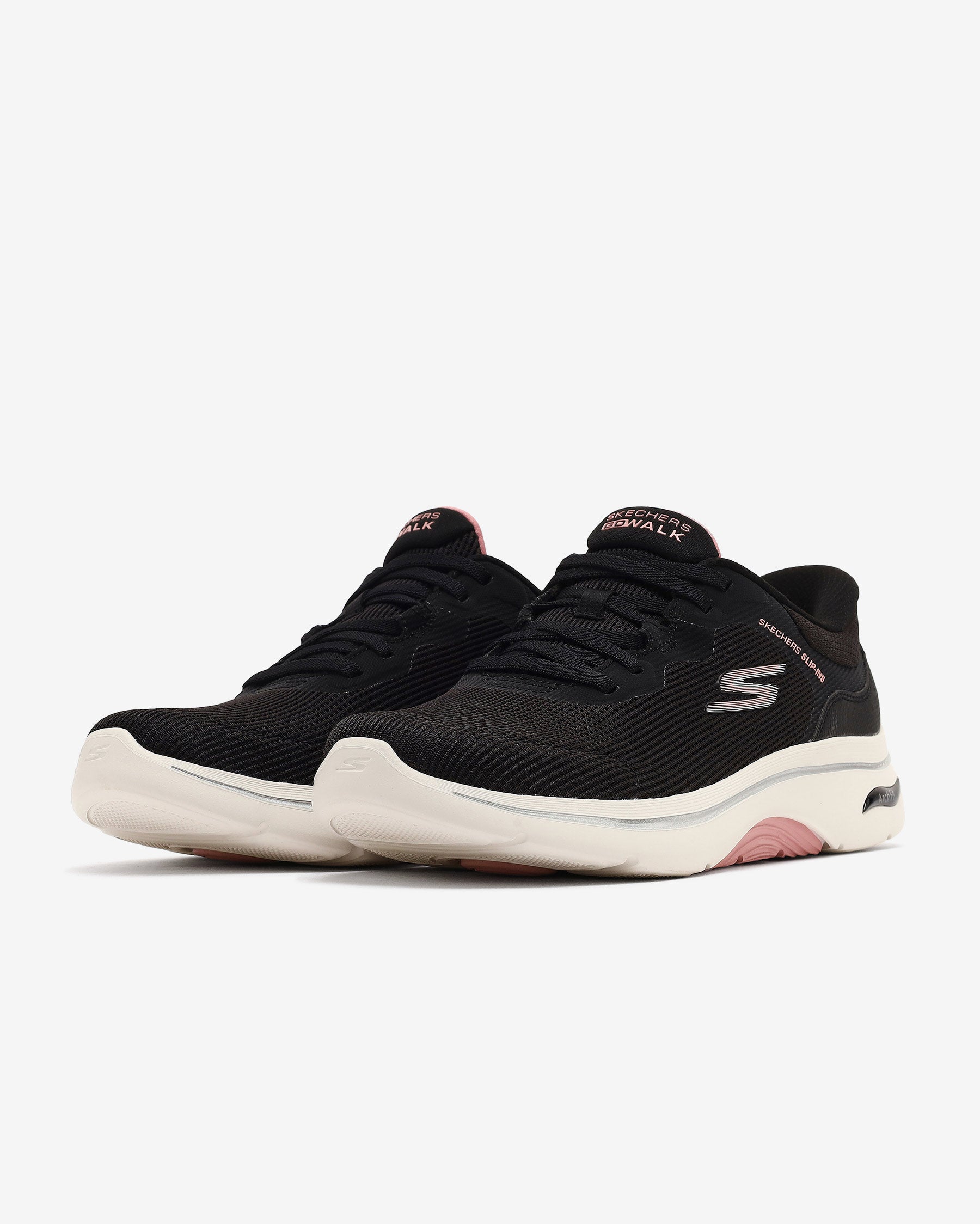 Skechers Go Walk Arch Fıt 2.0 Kadın Siyah/Pembe Koşu - Yürüyüş Ayakkabısı