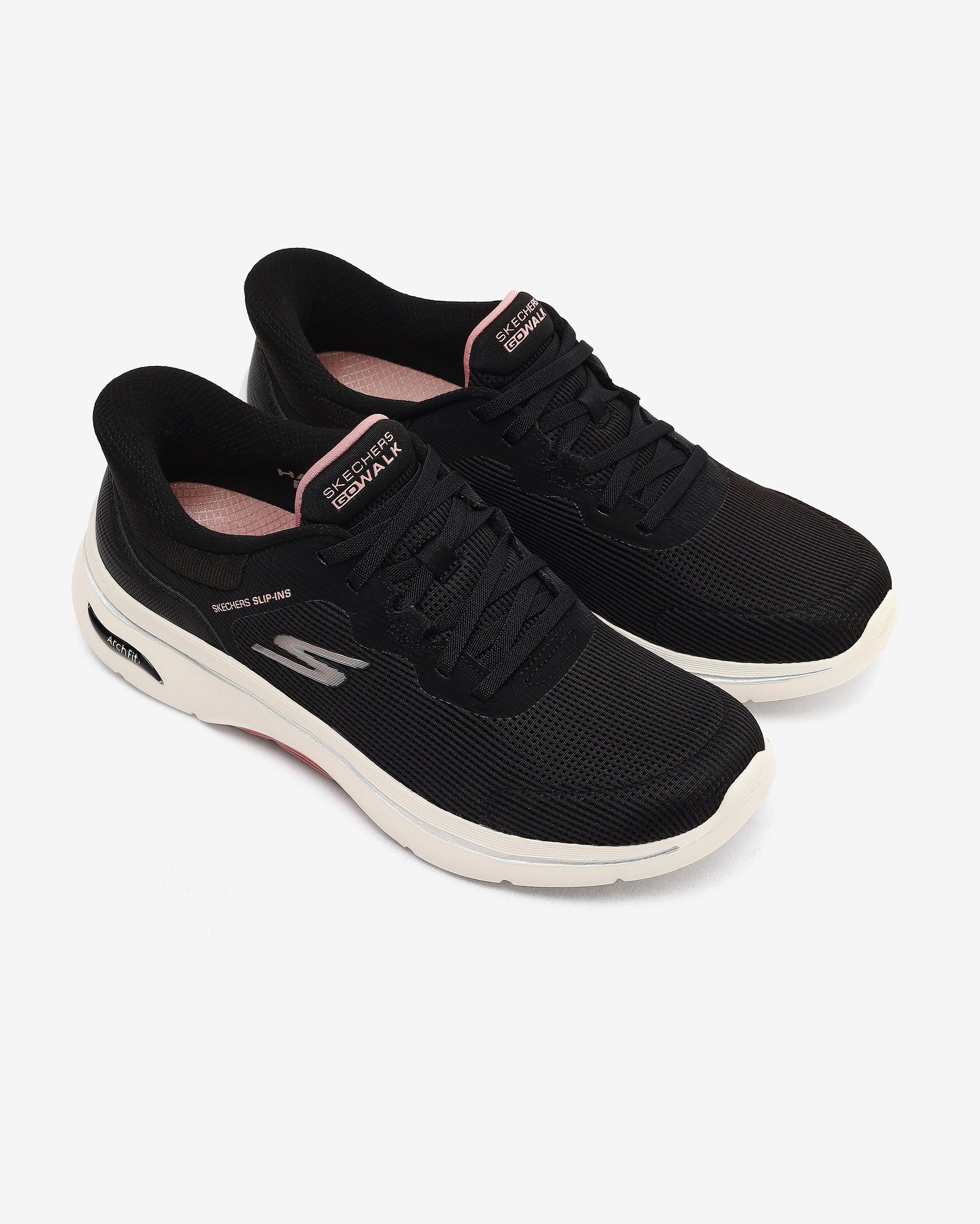 Skechers Go Walk Arch Fıt 2.0 Kadın Siyah/Pembe Koşu - Yürüyüş Ayakkabısı