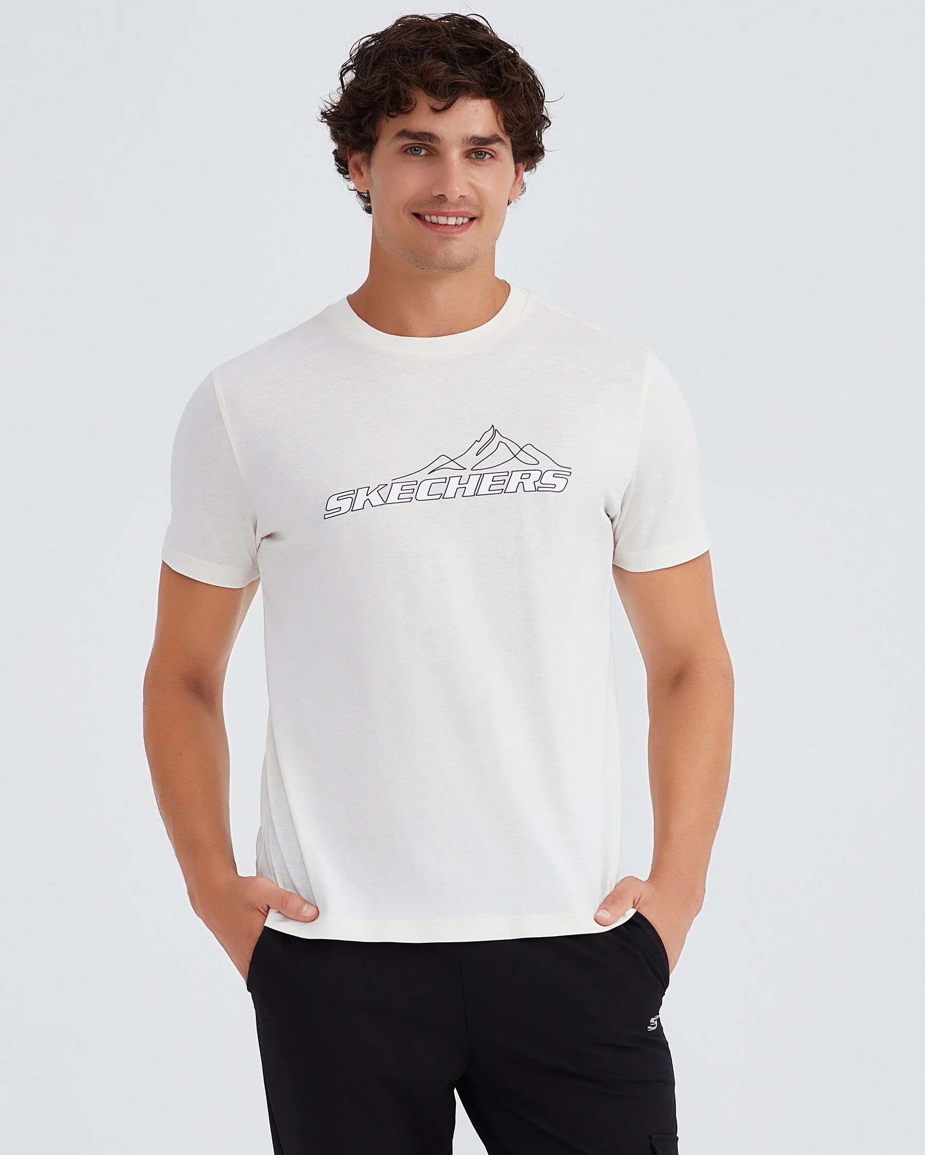 Skechers Graphic M Graphic Beyaz Erkek T-Shirt