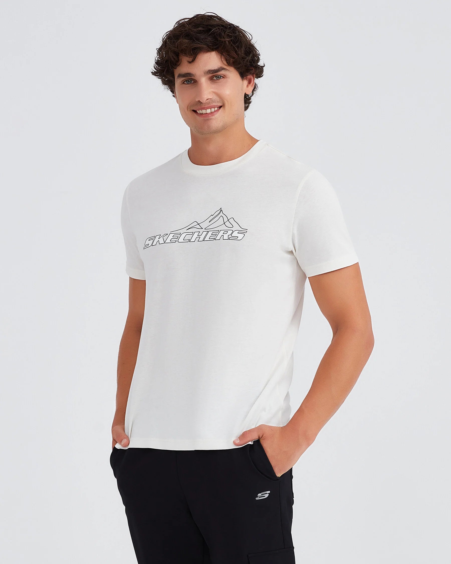 Skechers Graphic M Graphic Beyaz Erkek T-Shirt