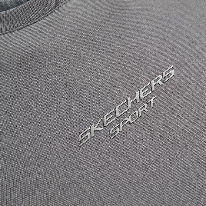 Skechers Graphic Short Sleeve Antrasit Erkek T-Shirt