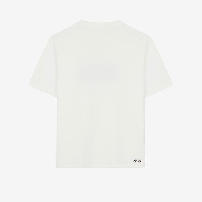 Skechers Graphic Short Sleeve Kırık Beyaz Erkek T-Shirt