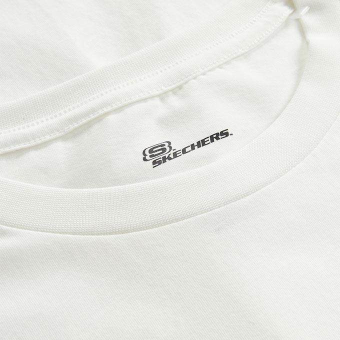 Skechers Graphic Short Sleeve Kırık Beyaz Erkek T-Shirt