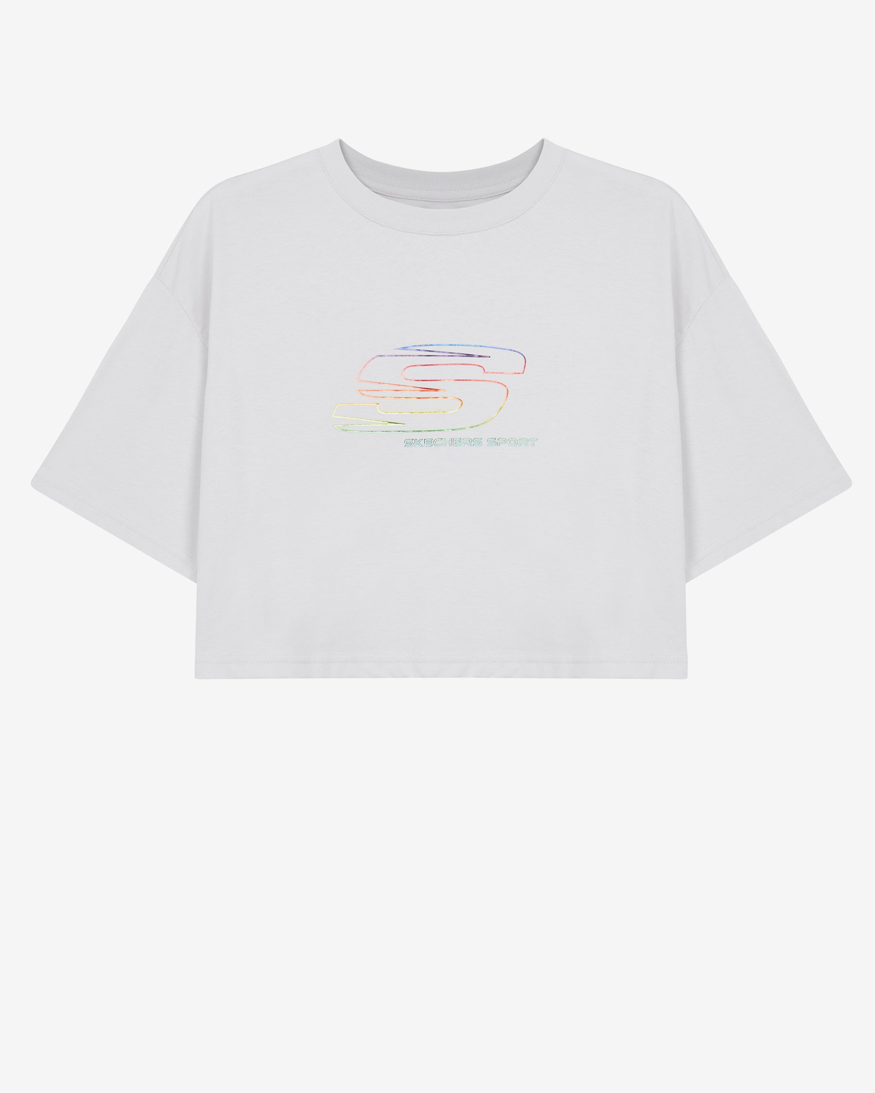 Skechers Graphic Short Sleeve Gri Kadın T-Shirt