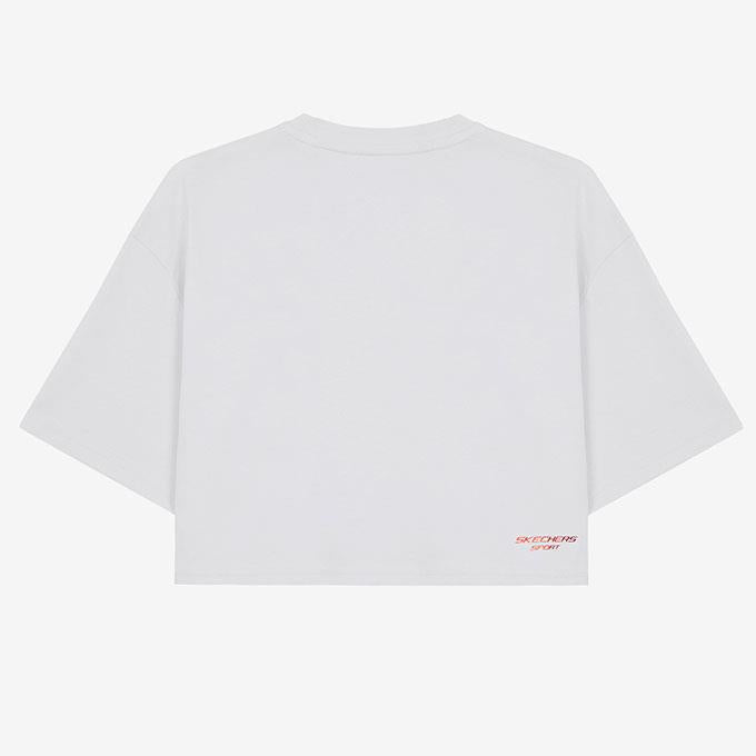 Skechers Graphic Short Sleeve Gri Kadın T-Shirt