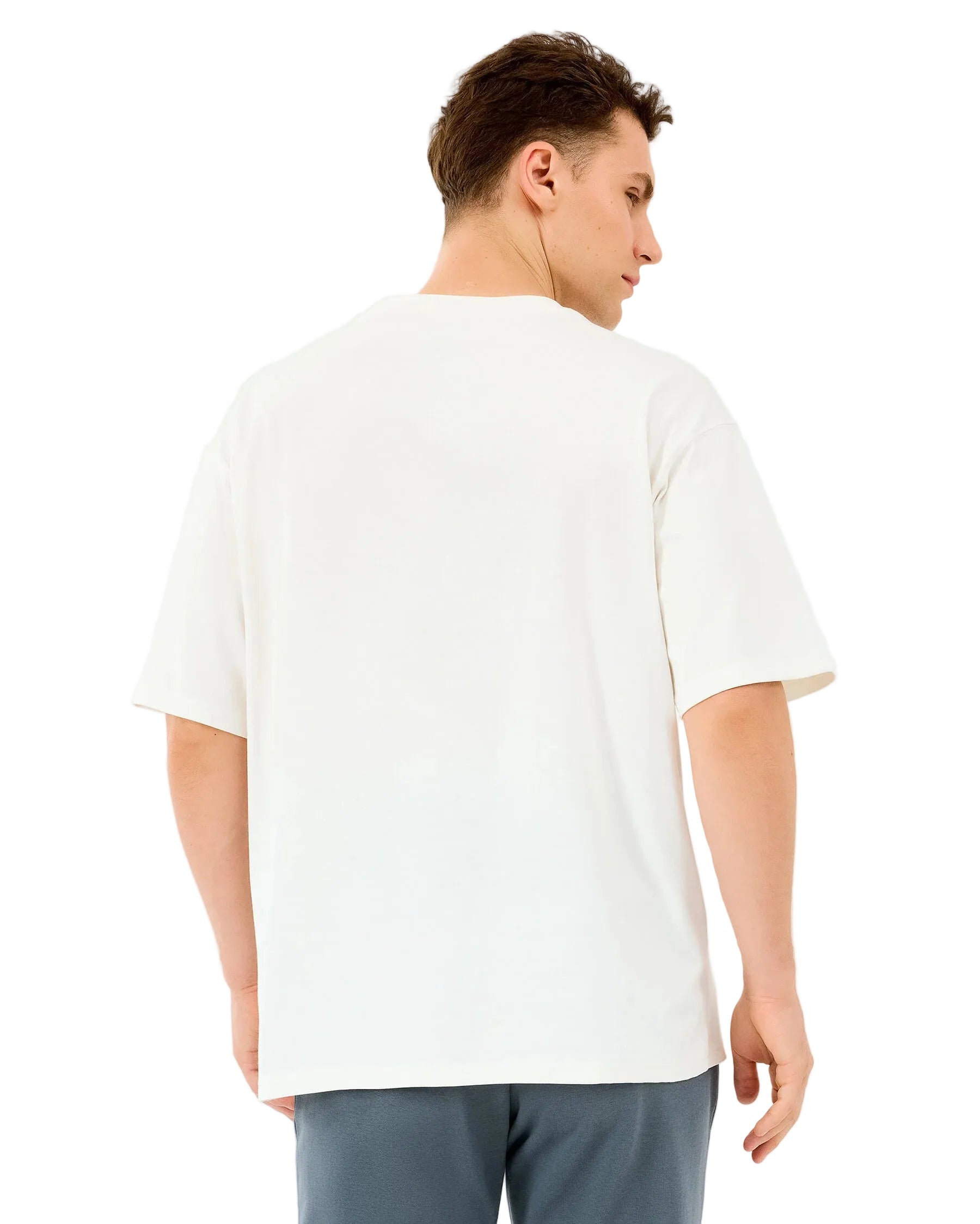 Skechers Heavy Fabric Erkek T-Shirt - Beyaz