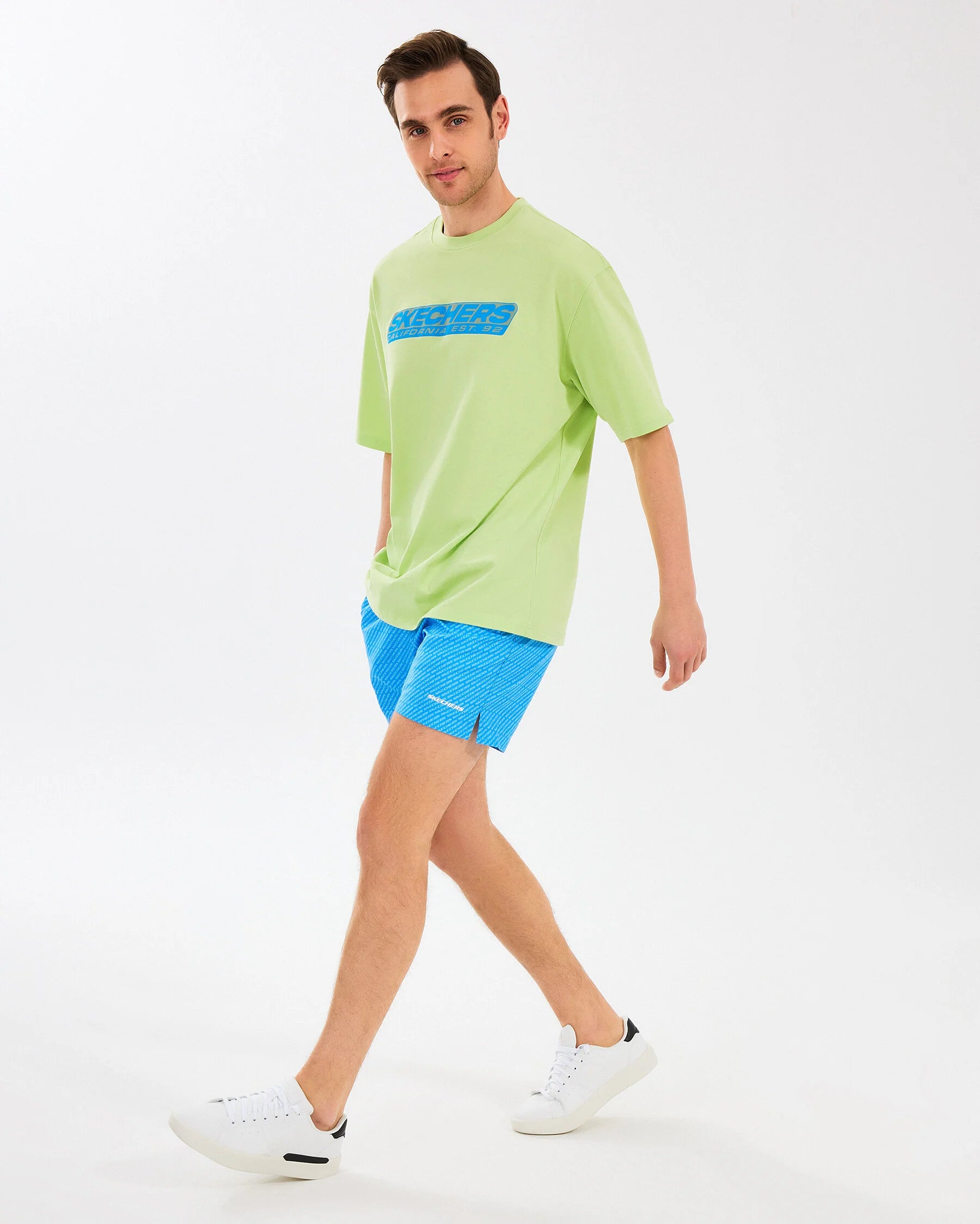 Skechers Heavyweight Graphic Yeşil Erkek T-Shirt
