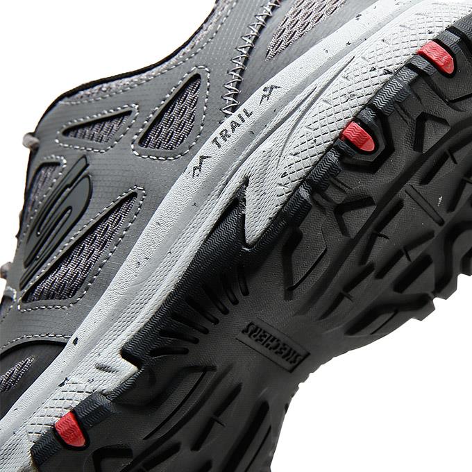 Skechers Hillcrest Erkek Gri/Kırmızı Outdoor Ayakkabı